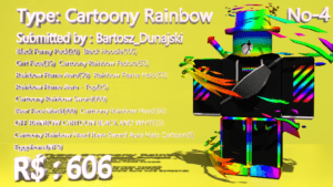 10 Types Of Roblox Players 2 Roblox Outfits - cartoony rainbow roblox template