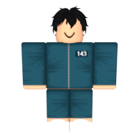 Squid Game Themed Roblox Outfit with matching hats and accessories