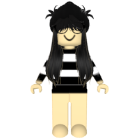 Shy Anime Boy Hair (Black) - Roblox