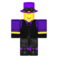 Purple Yellow Banded Top Hat